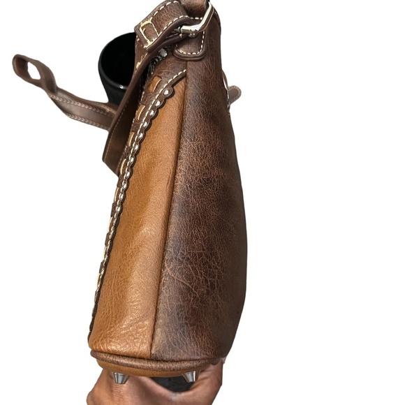 MONTANA WEST laser Cut-Out Buckle Brown Embossed Leather & Studs Concealed Carry - Picture 11 of 12